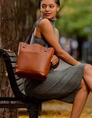 Bolsos de mano de cuero hechos a mano para mujer