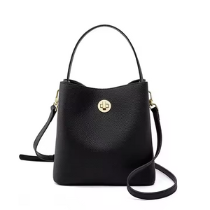 Custom 2025 NUEVA bolso de cubo Bolso de cuero genuino Bolsa de mensajería de hombro único de gran capacidad