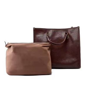 Bolsa de damas de cuero real mayorista al por mayor al por mayor de gran capacidad