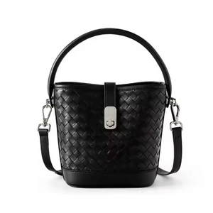 NUEVA Capa superior personalizada Top de piel de oveja Bolsa de cuero tejido Bolso de mujer Bolso Messenger Bolsen Bolso de hombro de alta gama